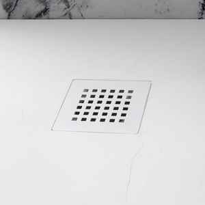 Plato de Ducha de Resina Blanca Milan H 2.5cm 90X90, Equipo de Seguridad para Baño - Product Image 2