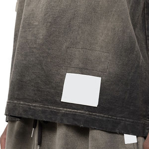 Camiseta de Hombre Personalizada, Estilo Holgado, 100% Algodón, Lavado Ácido, Vintage, Desgastada, Secado Rápido, Ecológica - Product Image 6