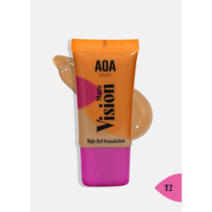 Base de Maquillaje A3shop AOA Hi-Def, Acabado Mate, Ligera, Vegana, Crema de Alta Cobertura para Cubrir Poros, Maquillaje de Larga Duración para el Rostro - Product Image 2