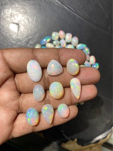 Cabujón de ópalo Natural de gran calidad AAA +, piedra preciosa pulida ovalada lisa, cabujón de ópalo etíope de gran tamaño, piedra preciosa de ópalo de fuego - Product Image 3