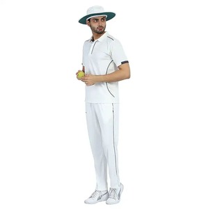 Best Selling <b>White</b> <b>Cricket</b> Uniform Set Custom Made Team Logo and Name <b>Cricket</b> Jersey Sublimated Sweat Moisture <b>Cricket</b> Kit - Product Image 2