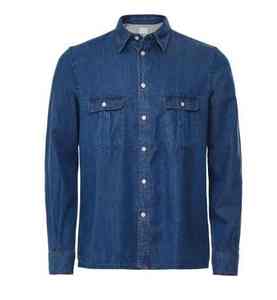 บริการ OEM ระดับมืออาชีพ เสื้อเชิ้ตยีนส์เดนิมคุณภาพส่งออก ระบายอากาศได้ดี สไตล์วินเทจ สินค้ามาใหม่ ความต้องการสูง - Product Image 1