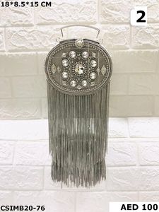 Elegant Fashion-Style Metal <b>Clutches</b> and Evening <b>Bags</b> with Stone Pattern <b>for</b> Bridal <b>Weddings</b> and Special Occasions - Product Image 3