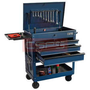 Utility Cart CSPS 84Cm - 4 Drawers Powder Coated Steel High Capacity Warehouse <b>Rolling</b> <b>Tool</b> <b>Box</b> for Mechanic Garage Industry - Product Image 6