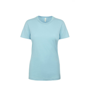 Camiseta de manga corta para mujer estilo OEM, el mejor diseño de algodón/poliéster ajustado para el verano - Product Image 3