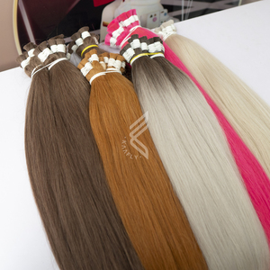 Extensiones de Cabello Humano Europeo Virgen Liso en Paquetes de 28 Pulgadas, Alta Calidad, Resistentes a la Caída, Suaves y Brillantes, Color Personalizable - Product Image 1