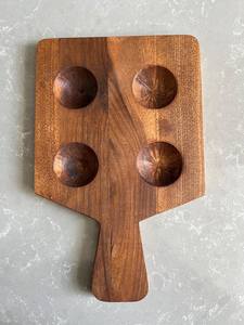 Porte-oeufs en bois d'acacia le plus vendu pour 36 porte-oeufs plateau de service comptoir rustique et plateau de rangement pour réfrigérateur ferme - Product Image 5