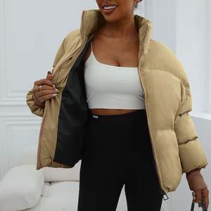 Elegante Bomber chaqueta de cuero de manga larga para mujer con cremallera transpirable de moda para primavera otoño con bolsillo Suelto - Product Image 3