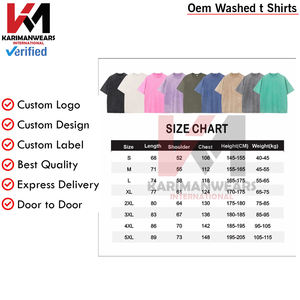 T-shirt personnalisé votre logo hommes hip hop haut de rue 100% pur coton coupe ample en détresse impression broderie, chemise de mode - Product Image 4