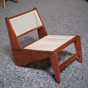 Modern Minimalist Ash Wood and Mesh Lounge Chair for Home & Hotel Use - Product Image 2