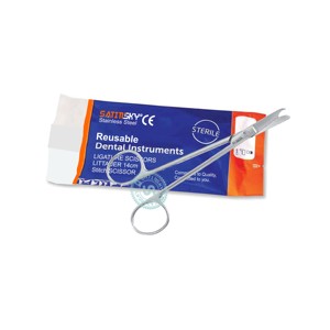 CISEAUX À LIGATURES NORTHBENT, Instruments chirurgicaux à suture, à pointe droite courbée à droite, en acier inoxydable AISI 420, manuels, certifiés CE, garantie 3 ans - Product Image 6
