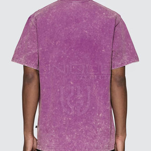 Fabriqué au Pakistan Les t-shirts de lavage à l'acide pour hommes conçoivent vos propres t-shirts de lavage à l'acide pour hommes respirants - Product Image 3