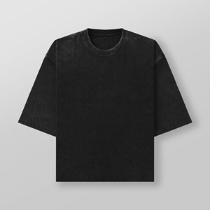 เสื้อผ้าลำลองของผู้ชายผ้าฝ้าย100% 220กรัมพิมพ์โลโก้แบบโอเวอร์ไซส์ - Product Image 3