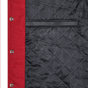 Chaqueta de Cuero Estilo Letterman con Mangas de Cuero, Nueva Colección, Cortavientos, para Hombre - Product Image 6