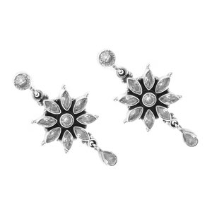 Pendientes de Plata de Ley 925 con circonita cúbica, Pendientes colgantes de diamantes delicados para boda, regalo de aniversario - Product Image 1