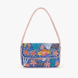 Sac de soirée classique fait main avec perles et bandoulière, accessoire élégant et raffiné pour les occasions spéciales - Product Image 6