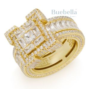 Men's 14K Gold Fine Jewelry <b>Rings</b> Trendy Fashion Cuban Hip Hop Style Popular <b>Diamond</b> <b>Rings</b> for Drop-shipping - Product Image 2