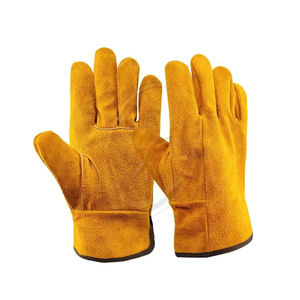 Cuero de vaca suave para Conductor, caza, conducción, granja, jardín, soldadura, protección de seguridad, guantes de cuero de seguridad de Pakistán, guantes de trabajo para hombres - Product Image 1