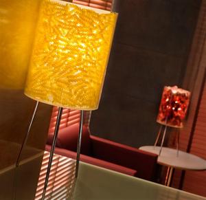 Handmade Customized Design LED Farmhouse Style Table Lamp with Natural Rattan Net Shade and Metal Stand <b>Decorative</b> <b>Lighting</b> - Product Image 3