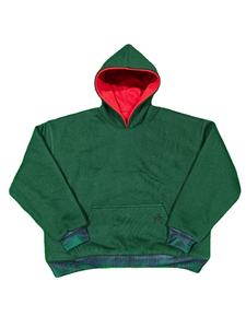 Sweat à capuche réversible pour homme personnalisable, 100% coton, motif uni, fermeture éclair et poche brodée - Product Image 4