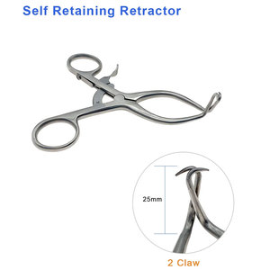 Retractor Gelpi pequeño y mini, 45mm de extensión, 90mm de largo, retractor Gelpi perineal, instrumentos ortopédicos - Product Image 2