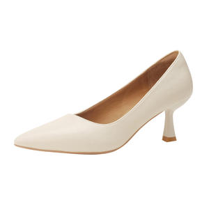 Pointed Toe Suede <b>High</b> <b>Heels</b> Women's Block <b>Heel</b> <b>Pumps</b> Stylish Look for Wedding and Formal Party Women Shoes - Product Image 5