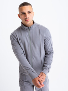 Sudadera y pantalón de Color sólido de algodón 100% para hombre, Jersey transpirable de invierno, Sudadera con capucha y pantalones de chándal para entrenamiento de gimnasia, Fitness - Product Image 3