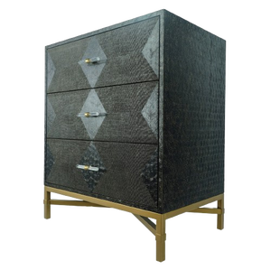 Cómoda Moderna para Sala de Estar DPC Turtle 03, Diseño Nuevo, en Negro con Acabado de Piel Sintética, con Mesitas de Noche, de Binh Duong, Vietnam - Product Image 2