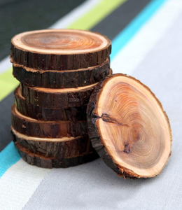 ที่รองแก้วไม้5มม. เป็นมิตรกับสิ่งแวดล้อมปรับแต่งโลโก้บาร์รับประทานอาหารชากาแฟถ้วยไม้ - Product Image 1