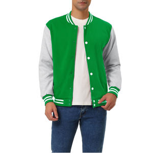 2025 hommes léger Varsity Baseball veste haute qualité toile support côtes tricot hiver Style meilleure vente OEM sur mesure - Product Image 1