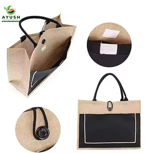 Customizable Jute Grocery <b>Bags</b> for Women Sustainable Vast Capacity Use for Clothing Food Tools Shopping Picnic <b>Beach</b> - Product Image 5