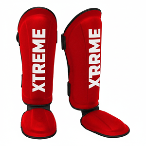 Espinilleras Profesionales de Cuero para Boxeo, MMA, Kickboxing, Muay Thai, con Logotipo Personalizado, Almohadillas Protectoras para Jóvenes y Adultos, Venta al Por Mayor para Entrenamiento - Product Image 2