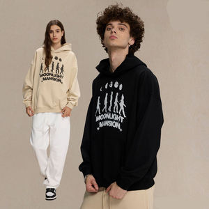 Survêtement unisexe de qualité supérieure en molleton 100% coton, sérigraphié et délavé à l'acide, personnalisé, épais, style streetwear hivernal, design 2 en 1 - Product Image 3