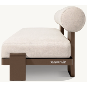 Vente chaude 2025 canapé <span class=keywords><strong>d</strong></span>'<span class=keywords><strong>extérieur</strong></span> en aluminium haut de gamme résistant aux intempéries Patio Lounge avec coussin imperméable pour balcons urbains - Product Image 4
