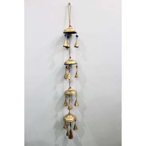 Elegant Handcrafted Iron Tin Bell Decorative Hanging <b>Chime</b> with Antique Finish for Farmhouse Home Garden and Patio Decor Use - Product Image 6