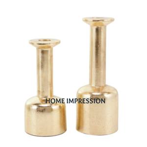 Bougeoir et support de conception de fleurs de couleur or classique à base de marbre massif dernière nouveauté bougeoirs de fêtes de mariage - Product Image 2