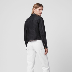 Veste en cuir véritable pour femmes Style moto Casual Soft Leather Jackets Slim Fit Fashionable Girls Leather Jacket Best Price - Product Image 4