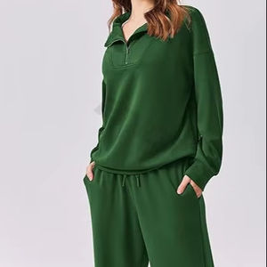 Ensemble de survêtement athleisure décontracté pour un usage quotidien, tissu doux et respirant, style confortable, coupe moderne et tendance, pickgo nowplay - Product Image 1