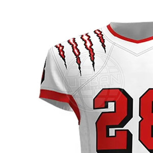 Uniforme de football américain sur mesure de haute qualité pour hommes meilleur tissu respirant avec conception imprimée à manches courtes - Product Image 4