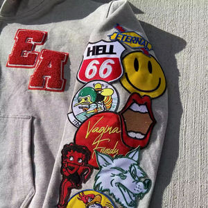 ชุดวอร์มวินเทจแบบ 2 ชิ้น รุ่นใหม่ล่าสุด ปี 2026 ผ้าหนาพิเศษ ล้างสีแบบแอซิด แต่งลายปักแบบซันเฟด สไตล์สตรีทแวร์ - Product Image 4