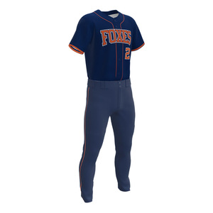 ชุดเครื่องแบบเล่นเบสบอลซอฟต์บอลผ้าโพลีเอสเตอร์100% ระบายอากาศได้ดีมาใหม่ - Product Image 4