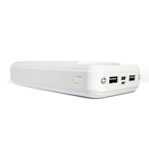 20000mah בנק כוח נייד לבן עם תצוגה הוביל עם תצוגה הוביל עם פנס טעינה מהיר 5v/2,1a כוח קלט חיצוני