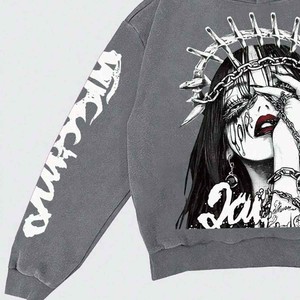 Conjunto Deportivo Informal Unisex de Invierno con Pedrería, Sudadera con Capucha y Pantalones Brillantes, 100% Algodón Transpirable de Alta Calidad - Product Image 3