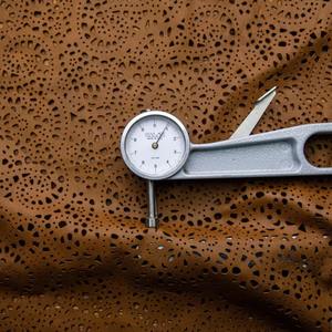 Chocolate Brown Floral Laser Cut <b>Leather</b> Available in 1 to 22 Sqft Order <b>Leather</b> <b>Products</b>. - Product Image 3