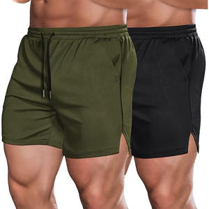 Nouveau short de sport décontracté pour homme Bermuda de basket-ball respirant à séchage rapide avec fermeture à la taille élastique en tissu peigné - Product Image 1