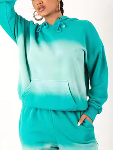Sudaderas informales suaves de moda para mujer, sudaderas con capucha transpirables de manga larga con hombros caídos, Material puro 100% para invierno - Product Image 2