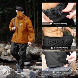 Chaqueta de lluvia impermeable ligera Chaqueta de concha suave Impermeable con capucha para chaqueta de lluvia cortavientos cargada por Dress Sports - Product Image 6