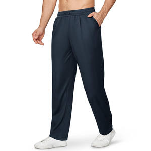 Pantalones de punto de invierno a rayas curvas rectas para hombre, pantalones de punto con cordón personalizados para exteriores para hombre - Product Image 2