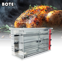 Großhandelspreis Hersteller Edelstahl 3-Schicht Gas-Hähnchengrill Rotisserie-Ofen