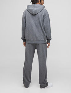 Survêtement décontracté surdimensionné à fermeture éclair, style délavé à l'acide, nouvelle mode personnalisée, 100% coton, 400 GSM, survêtement pour homme, poids lourd - Product Image 5